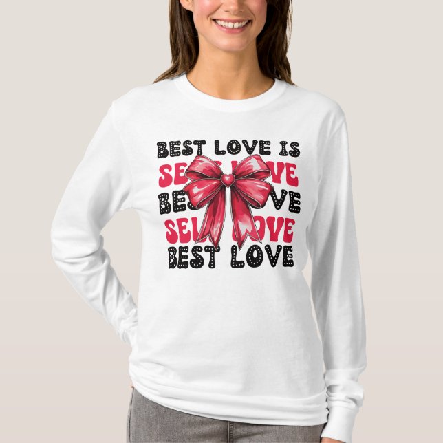 Valentinstag Selbst-Liebe T-Shirt (Vorderseite)