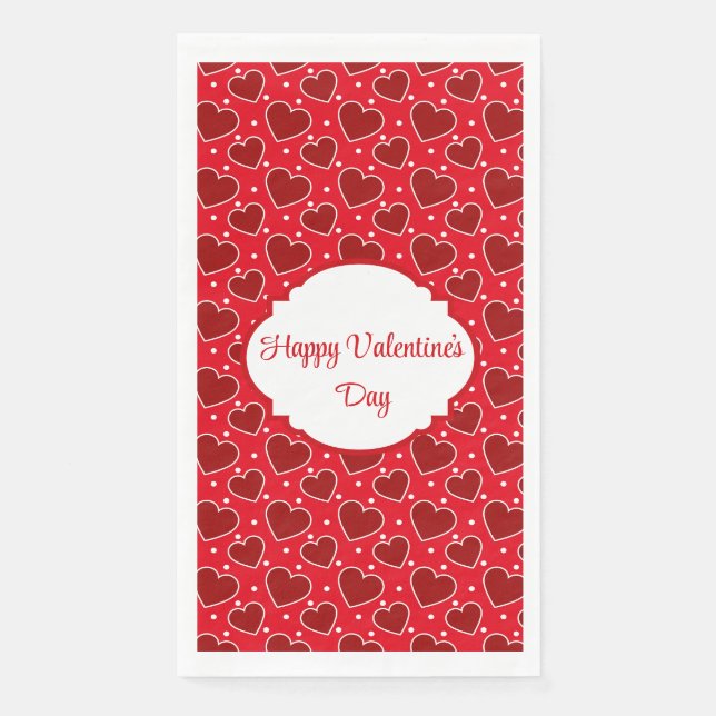 Valentinstag  serviette (Vorderseite)