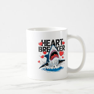 Valentinstag Shark Heart Breakfast Funny Boys Kind Kaffeetasse