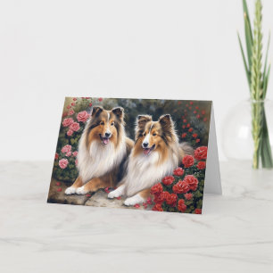Valentinstag Sheltie Karte