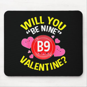 Valentinstag-Shirts für Bingo-Liebhaber Geschenke Mousepad