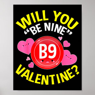 Valentinstag-Shirts für Bingo-Liebhaber Geschenke Poster