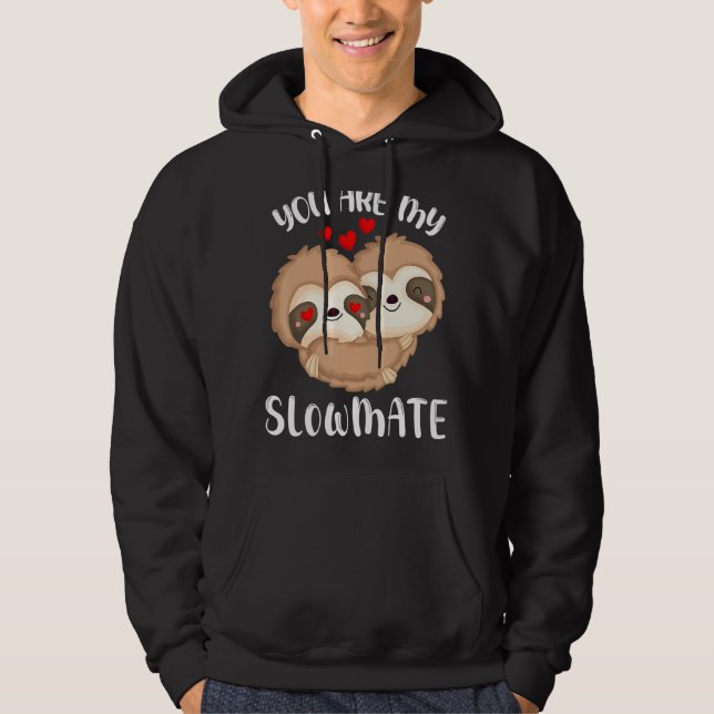 Valentinstag Sie sind mein langjähriges Herz Lazy  Hoodie (Vorderseite)