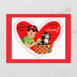 Valentinstag Sieger Urlaub Postkarte