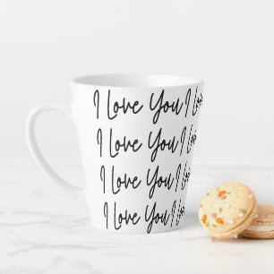 Valentinstag Simple Modern Ich liebe dich Milchtasse