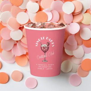 Valentinstag Single Babes Rosa Cocktail Mädchen Na Pappbecher