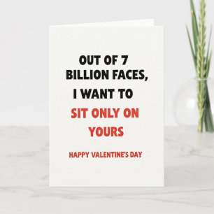 Valentinstag-Sitz-auf-deinem-Gesicht-Karte Karte