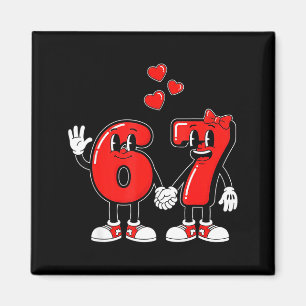 Valentinstag Six Seven Hearts 6 7 Meme Gen Alph Magnet