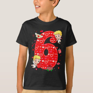 Valentinstag Six Seven Hearts 6 7 Meme Gen Alph T-Shirt
