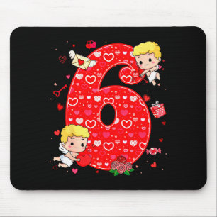 Valentinstag Six Seven Hearts 6 7 Meme Gen Alpha Mousepad