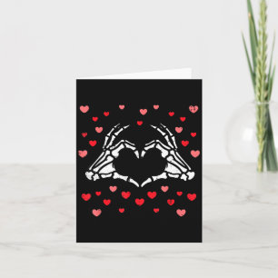 Valentinstag Skelett Hand Herz Lustig Männer Fraue Karte