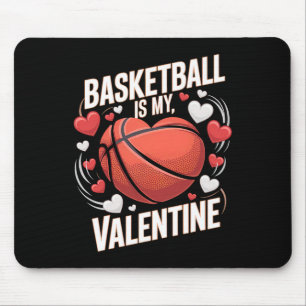 Valentinstag Sketch Herzdesign für Sportliebhaber Mousepad