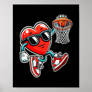 Valentinstag Sketll Dunking Sport Männer Jungen Ki Poster