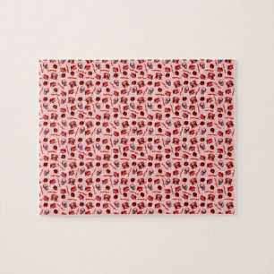 Valentinstag-Skully-Tätowierungen Puzzle