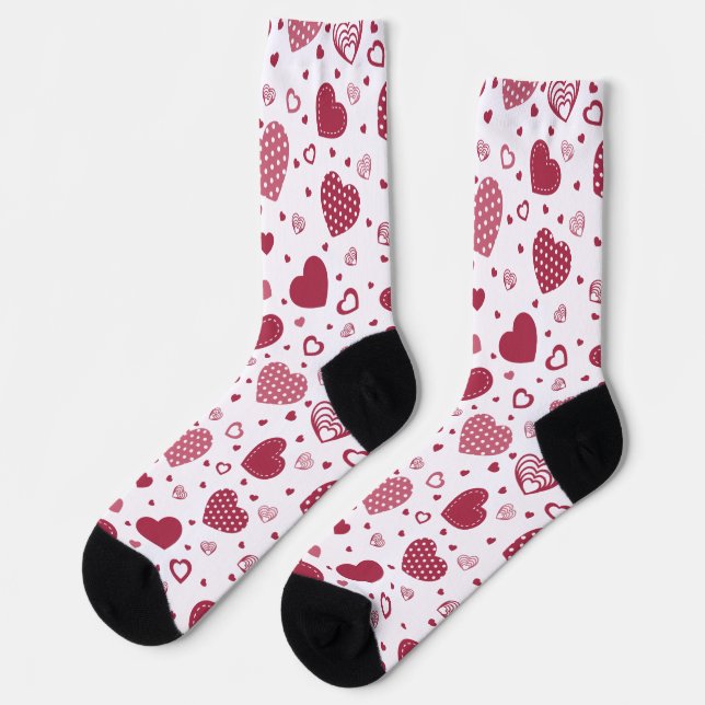 Valentinstag Socken (Linkes Detail)