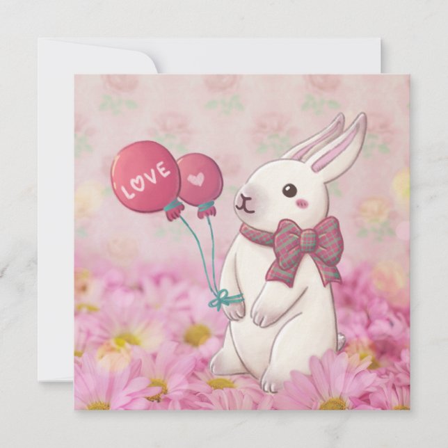 Valentinstag: Sonne & Blume Feiertagskarte (Vorderseite)