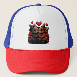 Valentinstag Sonnenschein, Liebe Herz und Rose Truckerkappe