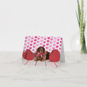 Valentinstag - Sophie - Dackel Feiertagskarte