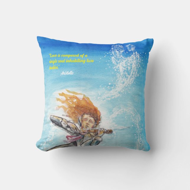 Valentinstag Soule Schönes Zitat Kissen (Vorderseite)