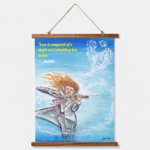 Valentinstag Soule Schönes Zitat Wandteppich Mit Holzrahmen