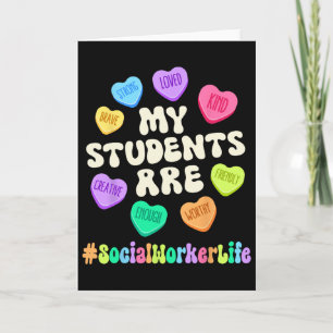 Valentinstag Sozialarbeiter Lebensbejahungen Herze Karte