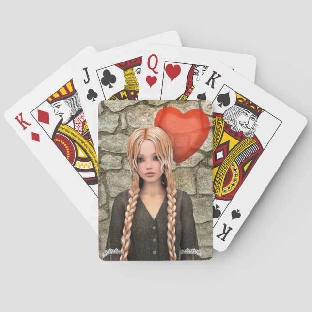Valentinstag Spielkarten (Rückseite)