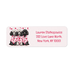 Valentinstag Standard Poodle Hunde