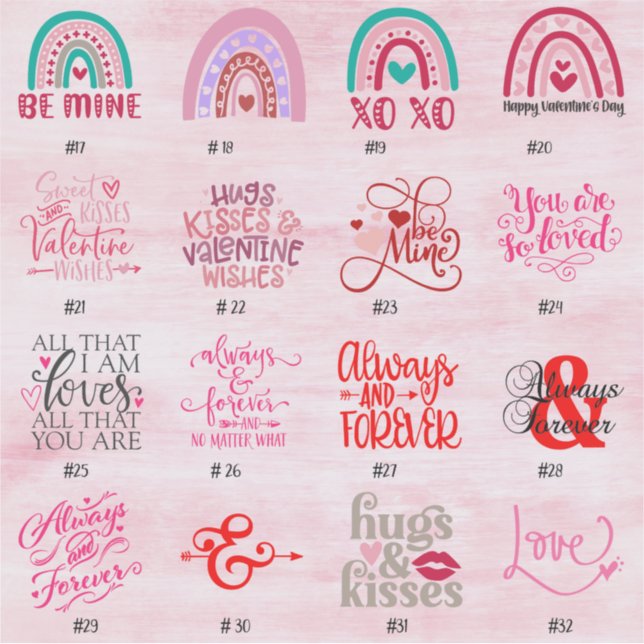 VALENTINSTAG STICKERS - Titelseite - Aufkleber (Vorderseite)