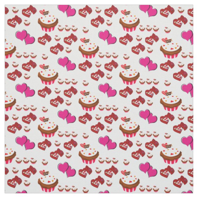 Valentinstag-Stoff Stoff (Muster)