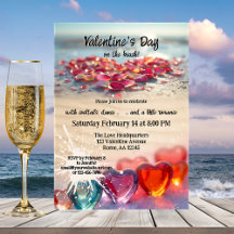 Valentinstag-Strandparty