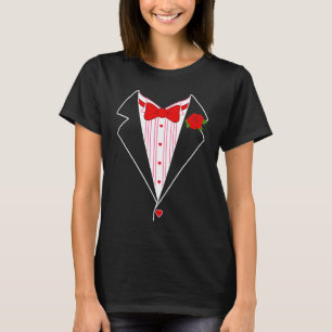 Valentinstag-Suspendierer und Krawatte für Herzklo T-Shirt