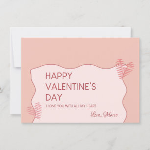 Valentinstag Süße Feiertagskarte