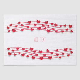 Valentinstag, süße Herzen Seidenpapier