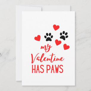 Valentinstag Süße Hundefoto Feiertagskarte