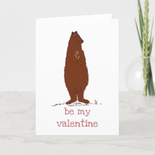 Valentinstag Süßer Bär  Sei Mein Schatz  Feiertag Feiertagskarte