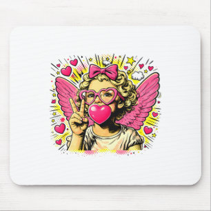 Valentinstag Süßer Cupid Herz Engel Liebe Feiertag Mousepad