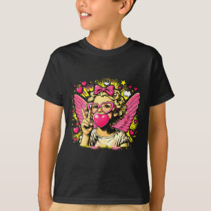 Valentinstag Süßer Cupid Herz Engel Liebe Feiertag T-Shirt