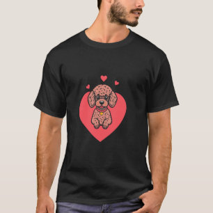 Valentinstag Süßer Hund Herz T-Shirt