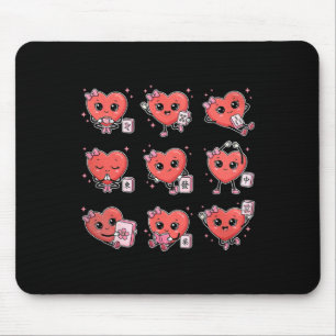 Valentinstag Süßes Herz Mahjong Spiel Chinese Tile Mousepad