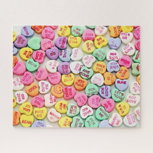 Valentinstag Süßigkeiten Zitat Herzen Puzzle