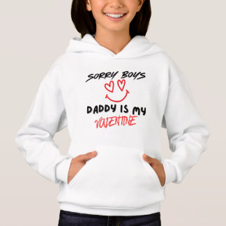 Valentinstag Sweatshirt, Daddy ist mein Valentin Hoodie