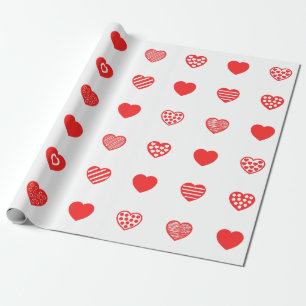 Valentinstag Sweet Hearts Muster Geschenkpapier