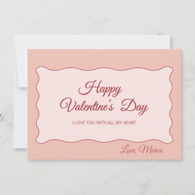 Valentinstag Sweet Holiday Card Feiertagskarte (Vorderseite)