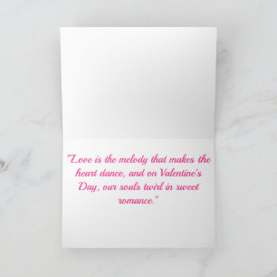 Valentinstag-Sweet Romance Karte