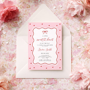 Valentinstag Sweetheart Babyparty Einladung