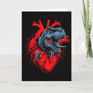 Valentinstag T-Rex Herzschlag Brüllen Liebe Karte