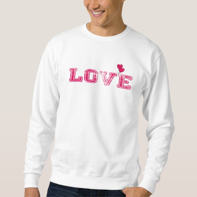 Valentinstag T - Shirt entwirft 2024 LIEBE Text (Vorderseite)