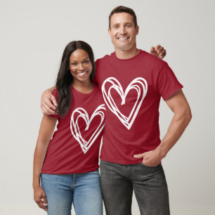 Valentinstag T - Shirt mit Herz für ein Mädchen