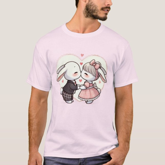 Valentinstag-T-Shirt T-Shirt (Vorderseite)