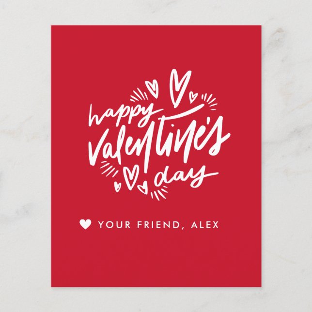 Valentinstag-Tageskarte Flyer (Vorne)